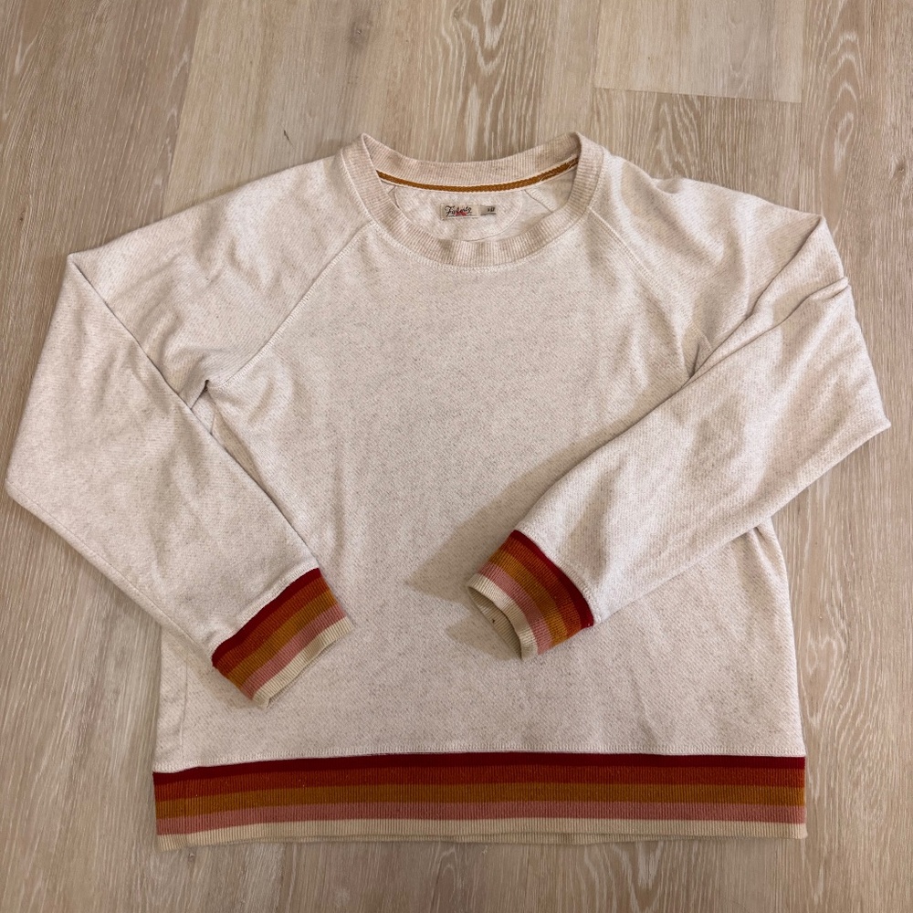 Faherty knit crewneck sweatshirt